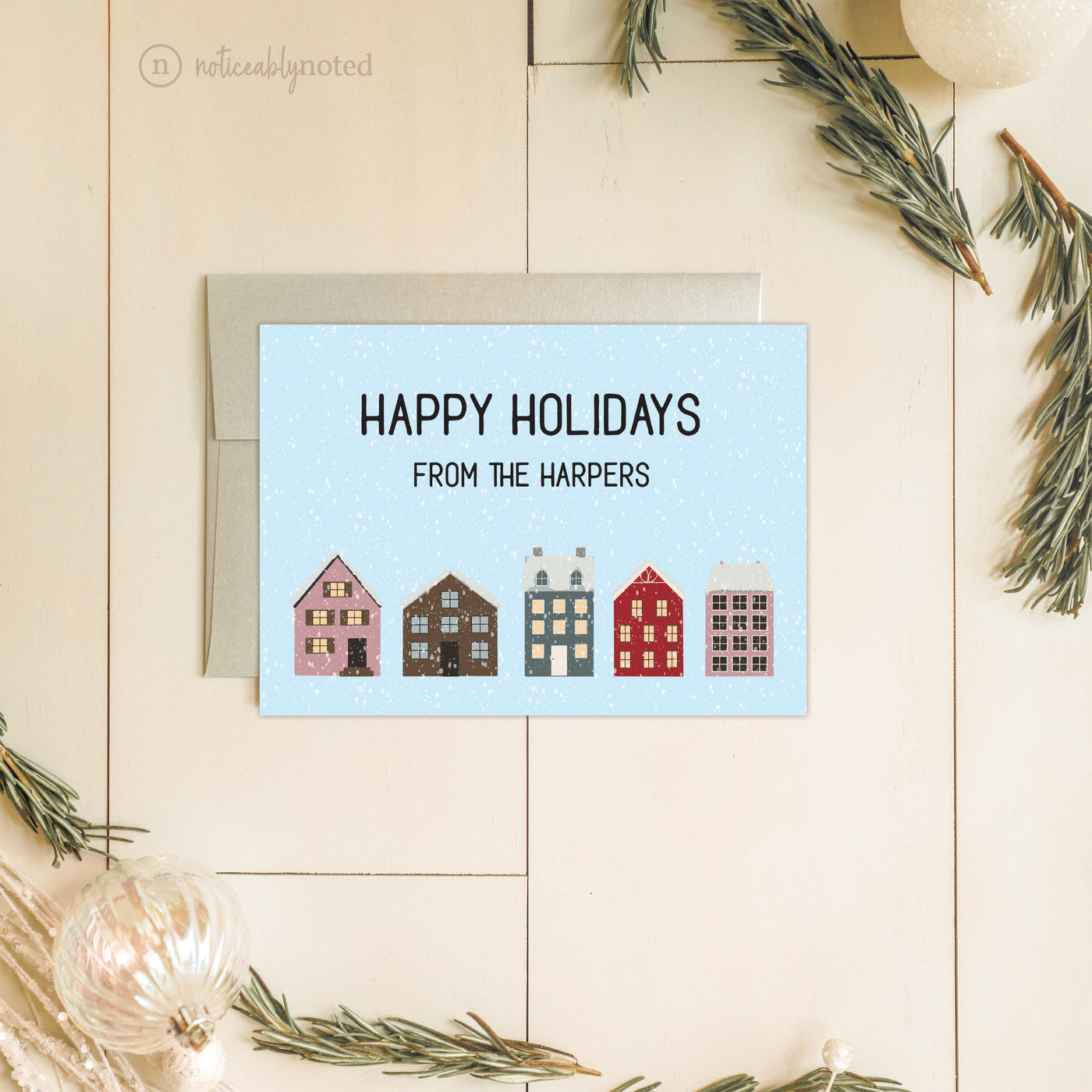 Snow House Christmas Cards | Noticeably Noted