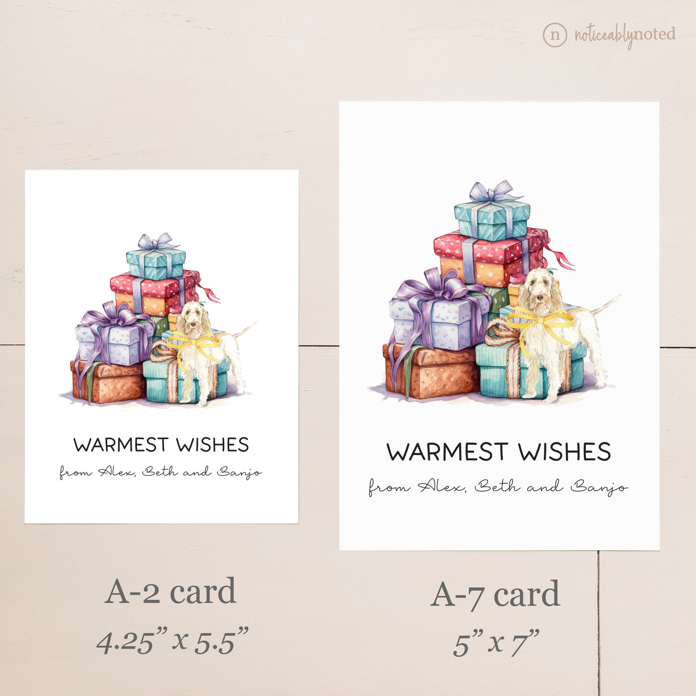 Card Size Comparison | Noticeably Noted