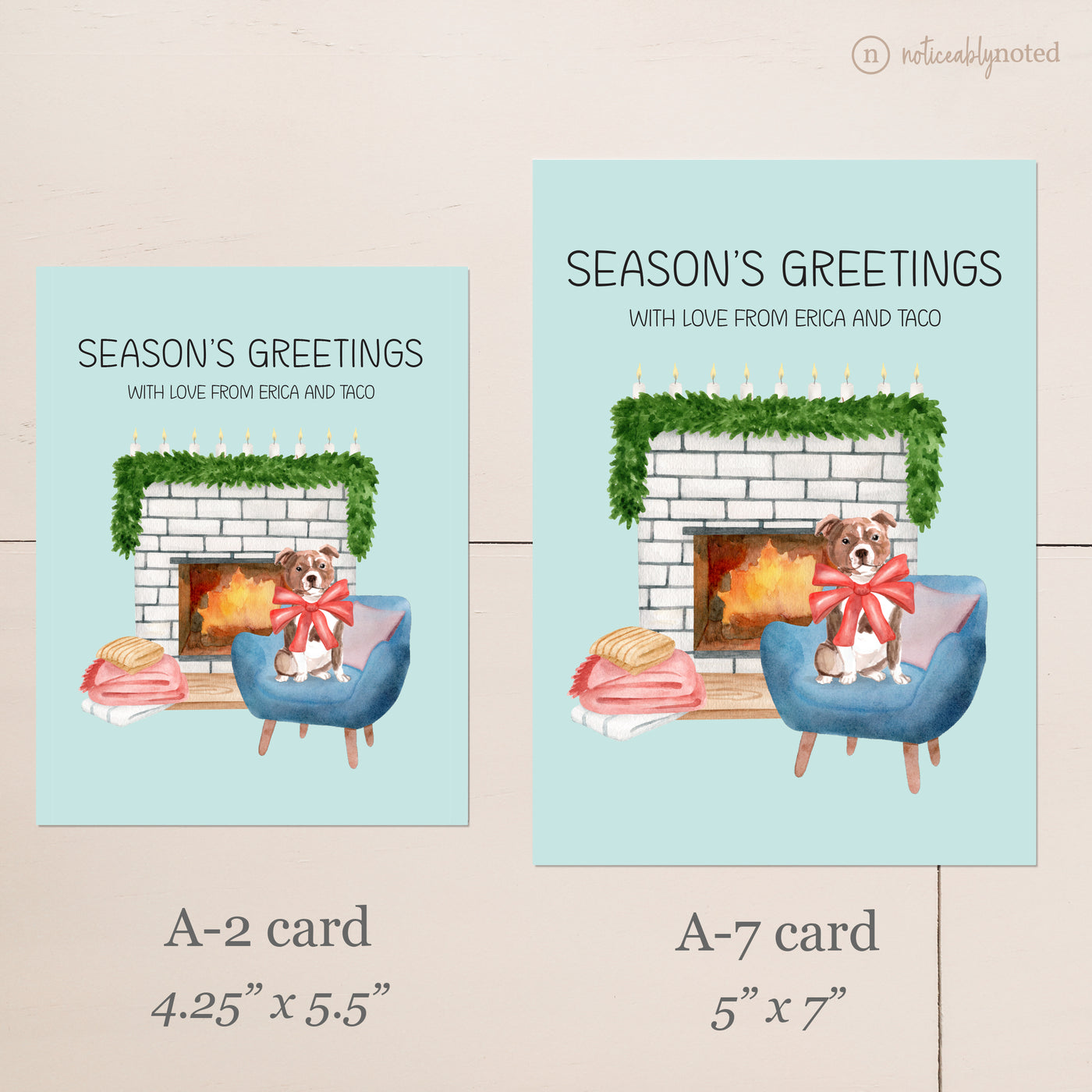 Staffordshire Bull Terrier Christmas Cards