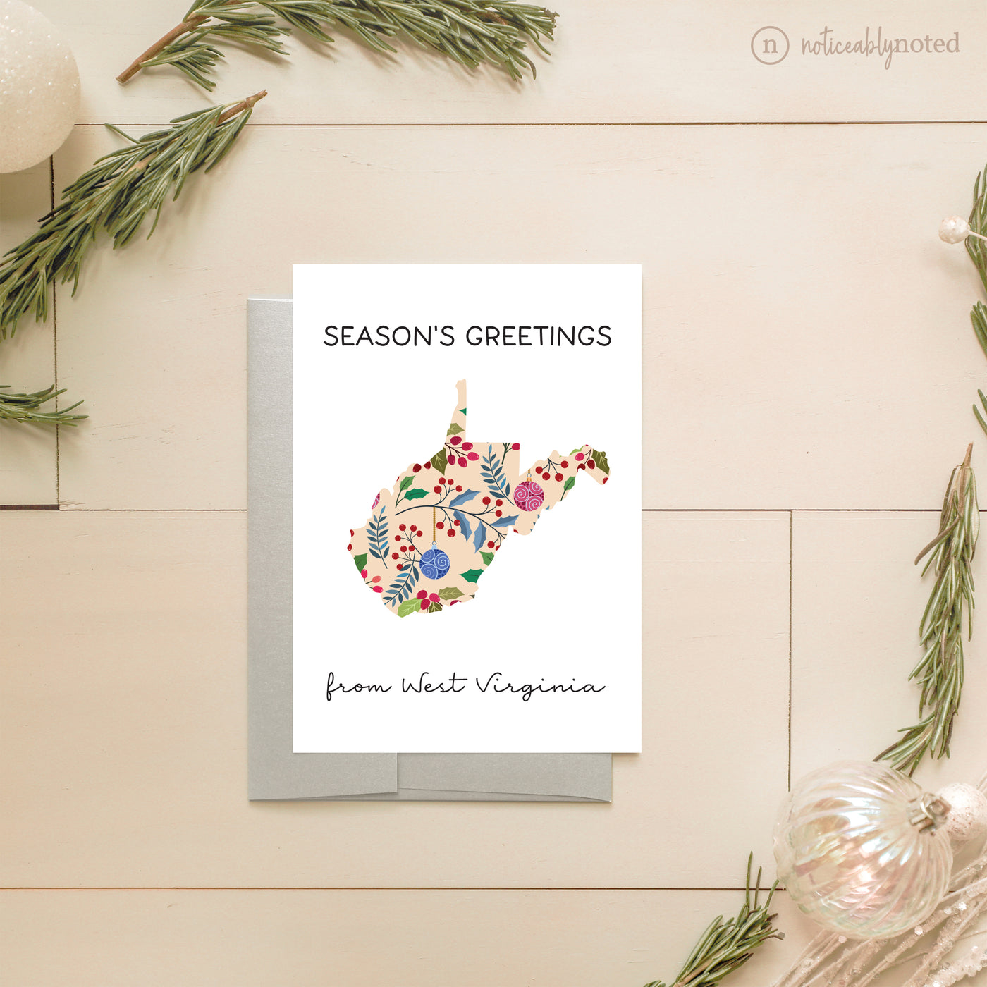 West Virginia Holiday Greeting Cards | Noticeably Noted