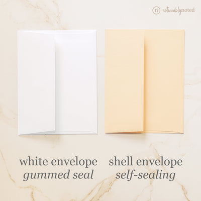 Shell and White Envelopes | Noticeably Noted