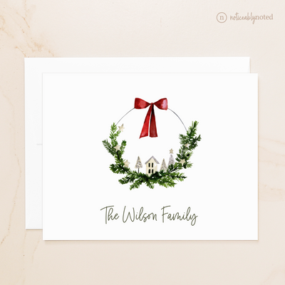 Wreath Folded Note Cards | Noticeably Noted