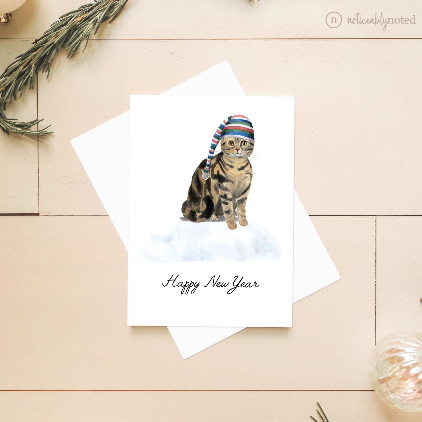 American Shorthair Christmas Card | Noticeably Noted