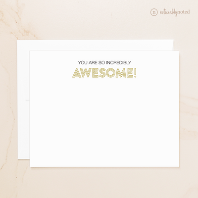 You Are So Incredibly Awesome Card on White Envelope | Noticeably Noted