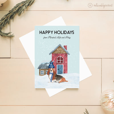 Basset Hound Christmas Card | Noticeably Noted