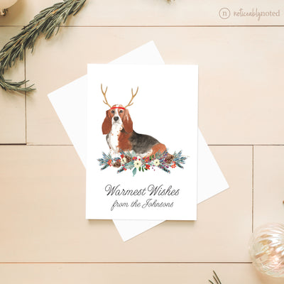 Basset Hound Dog Christmas Cards | Noticeably Noted