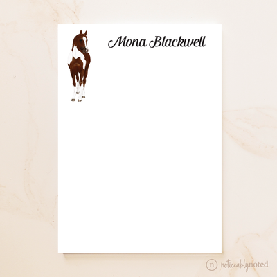 Bay Tobiano Horse Notepad (#40)