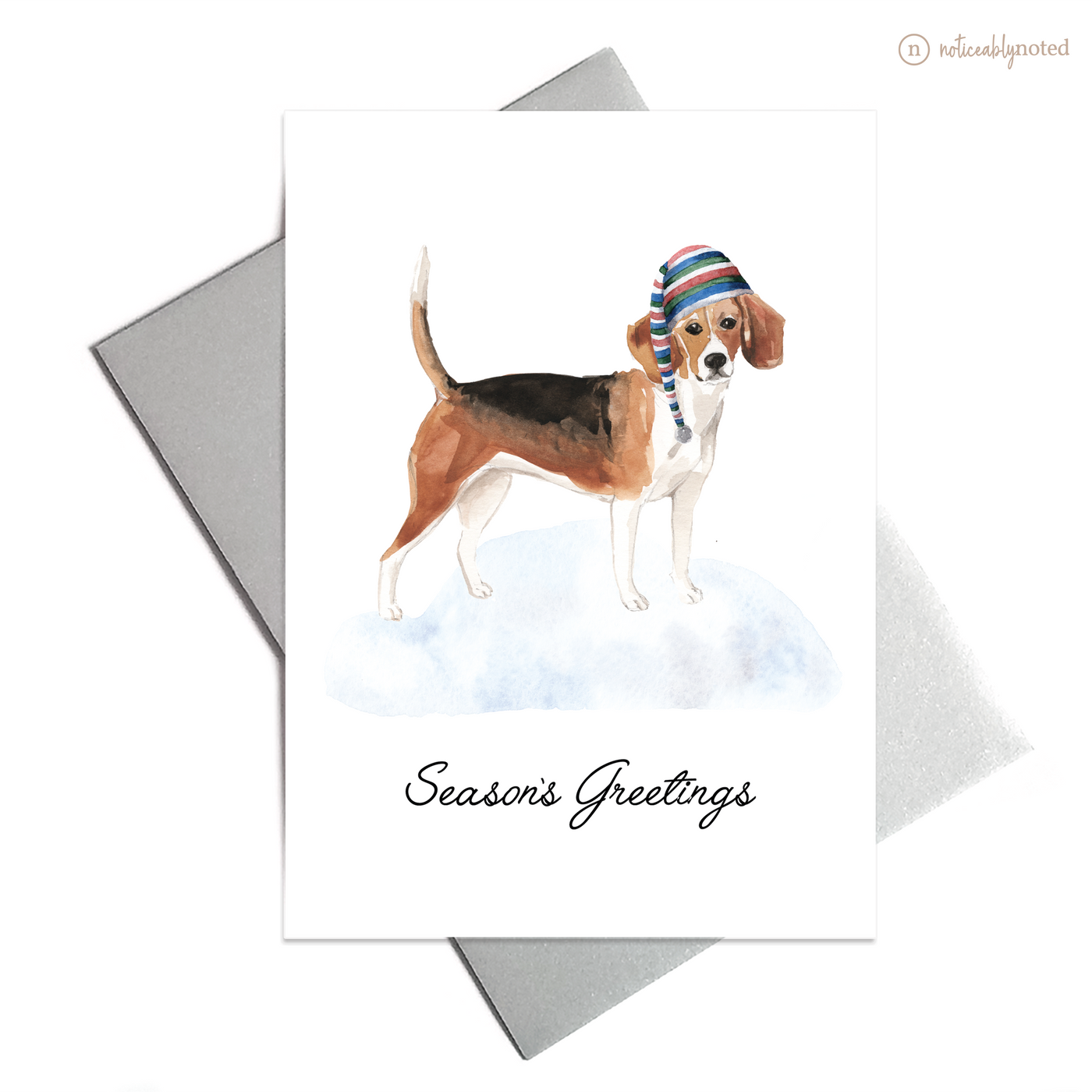 Beagle Dog Holiday Card | Noticeably Noted