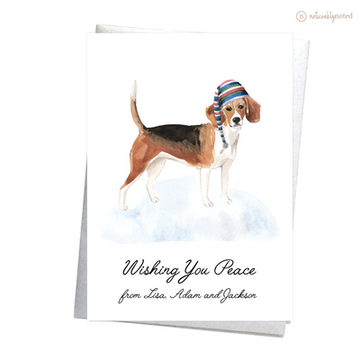 Beagle Dog Christmas Card | Noticeably Noted