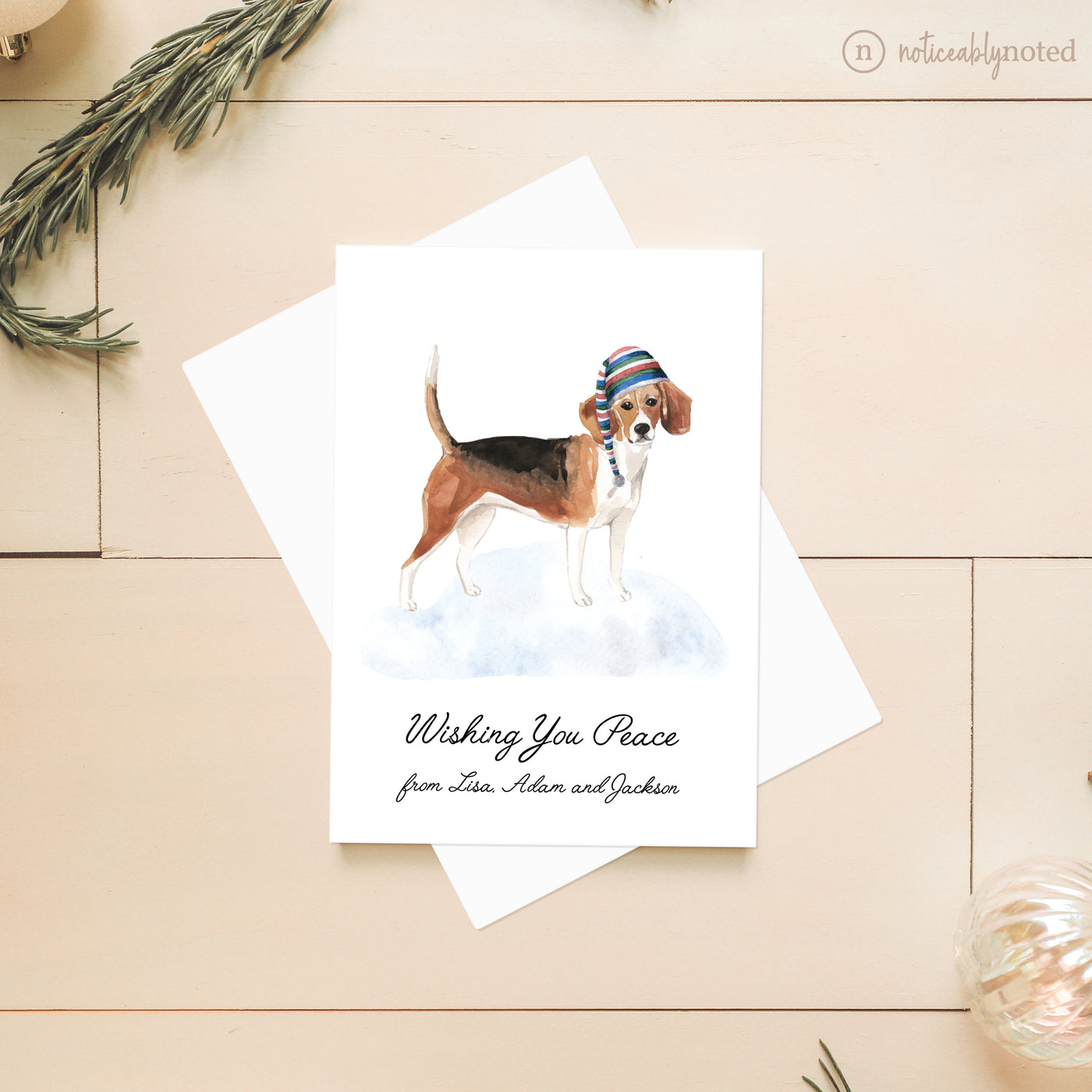 Beagle Dog Christmas Cards | Noticeably Noted