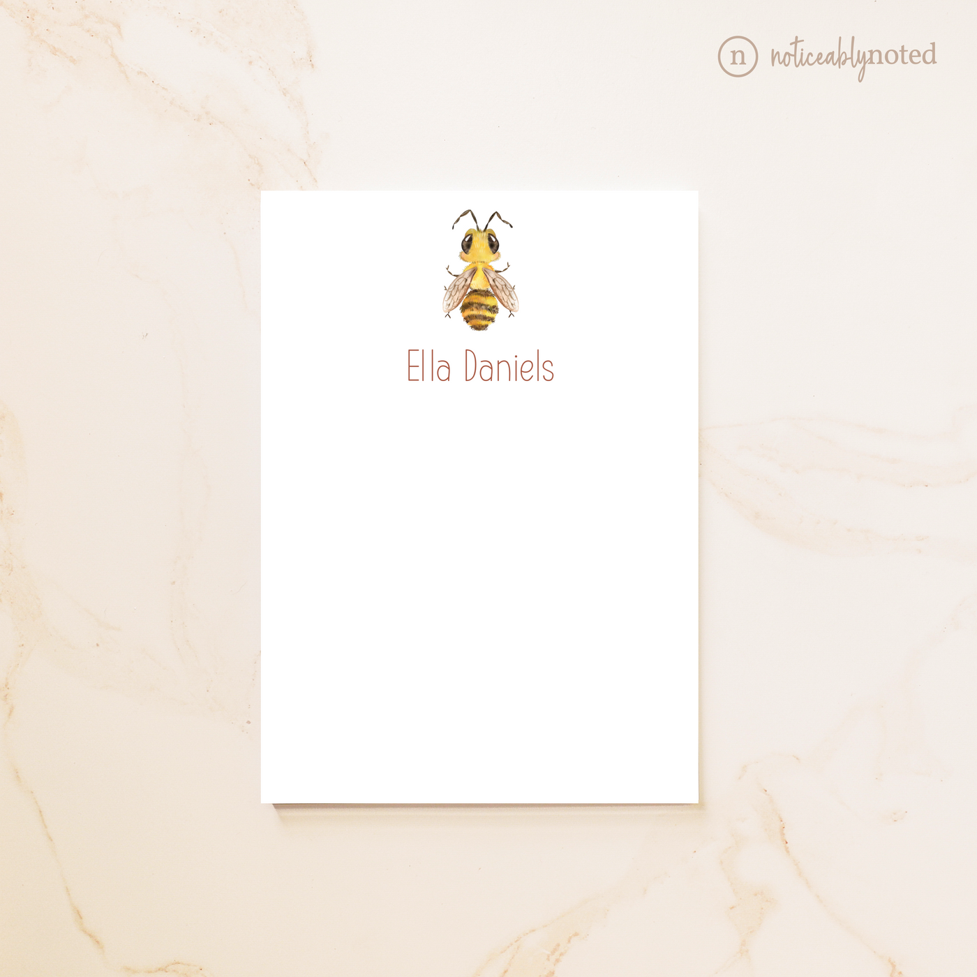 Bee Personalized Notepad