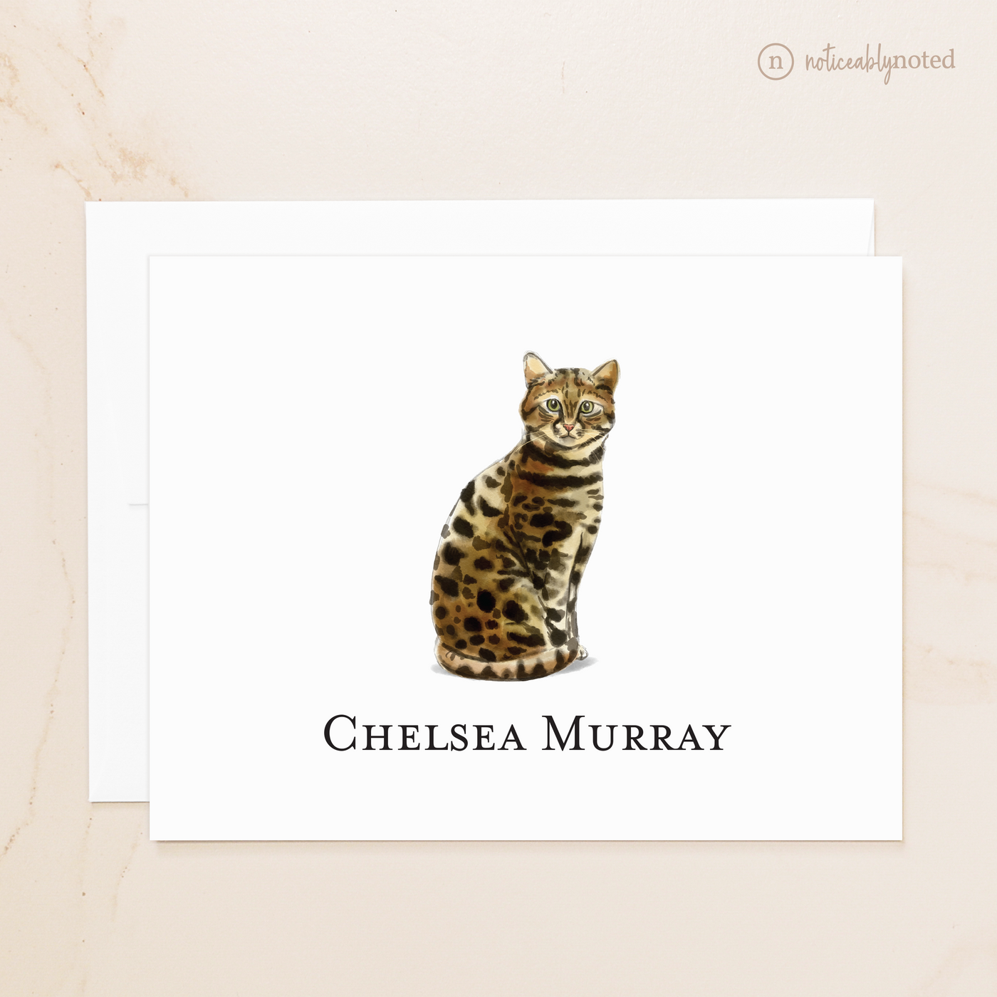 Bengal Cat Folded Cards