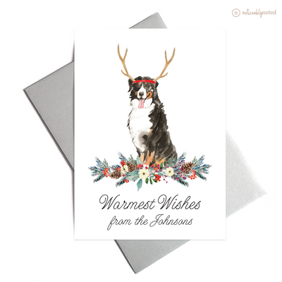 Bernese Mountain Dog Holiday Greeting Cards | Noticeably Noted