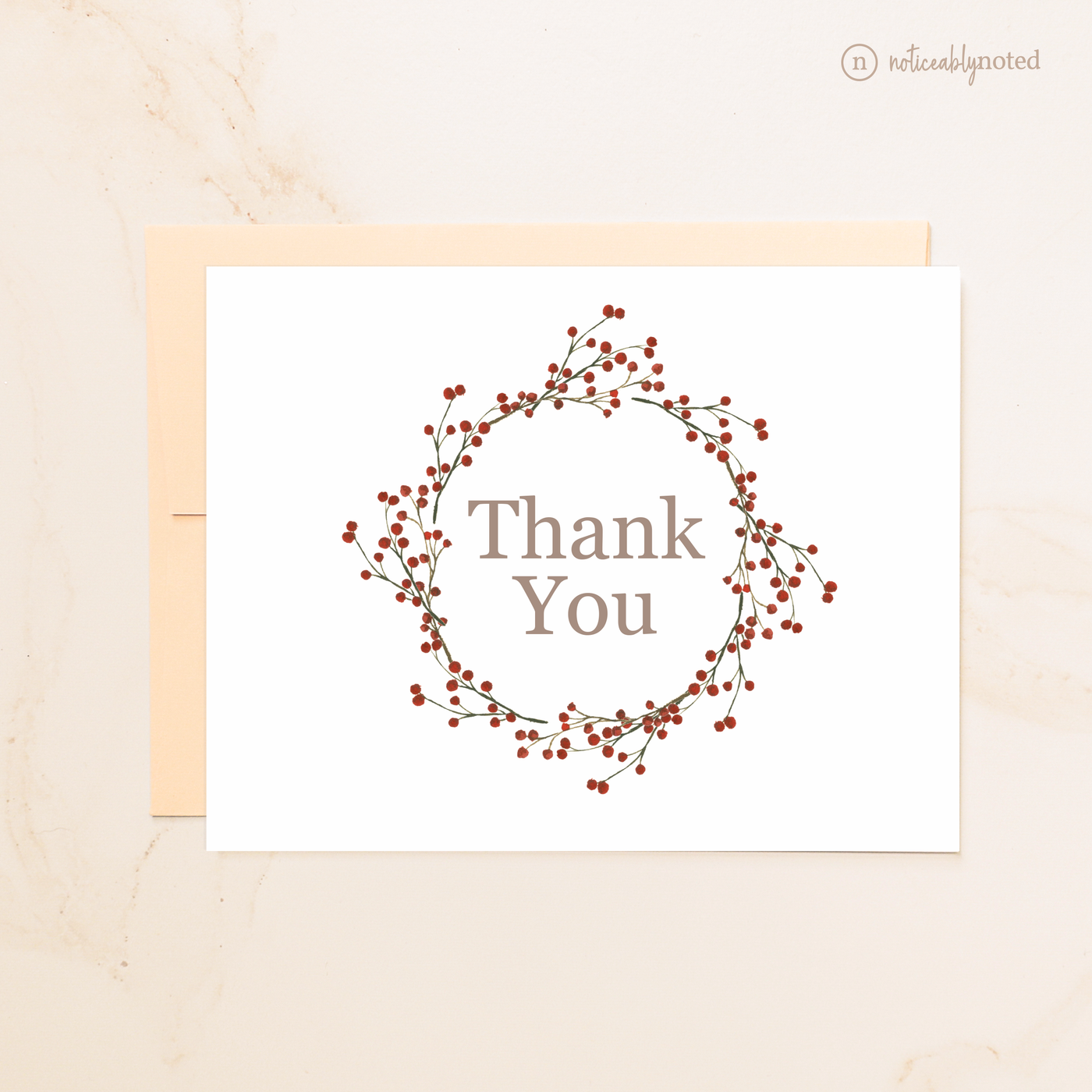 Christmas Thank You Cards | Noticeably Noted