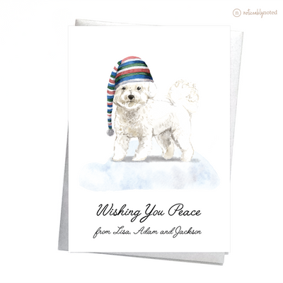 Bichon Frise Dog Christmas Card | Noticeably Noted