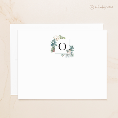 Monogrammed Flat Cards | Noticeably Noted