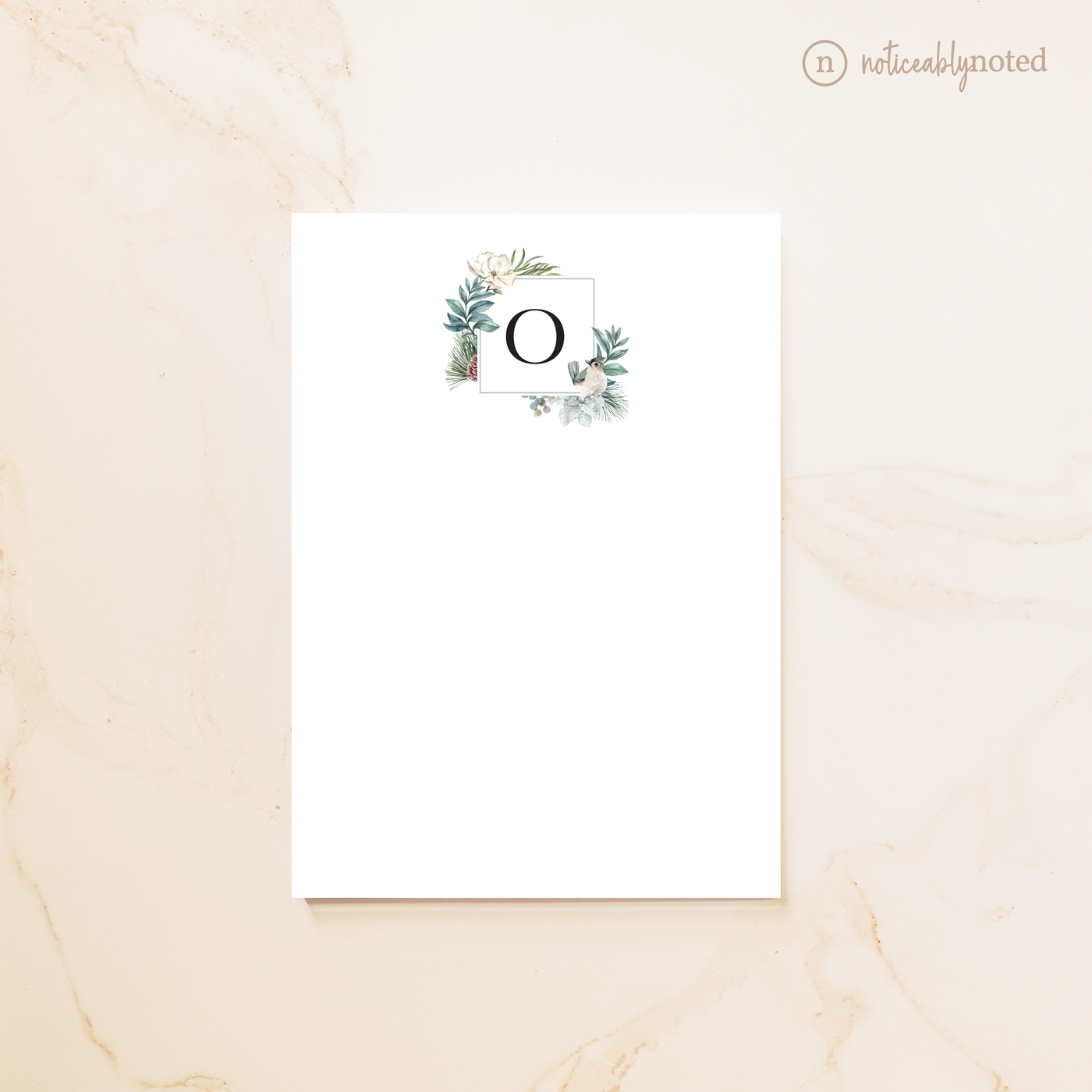 Monogrammed Personalized Notepad | Noticeably Noted