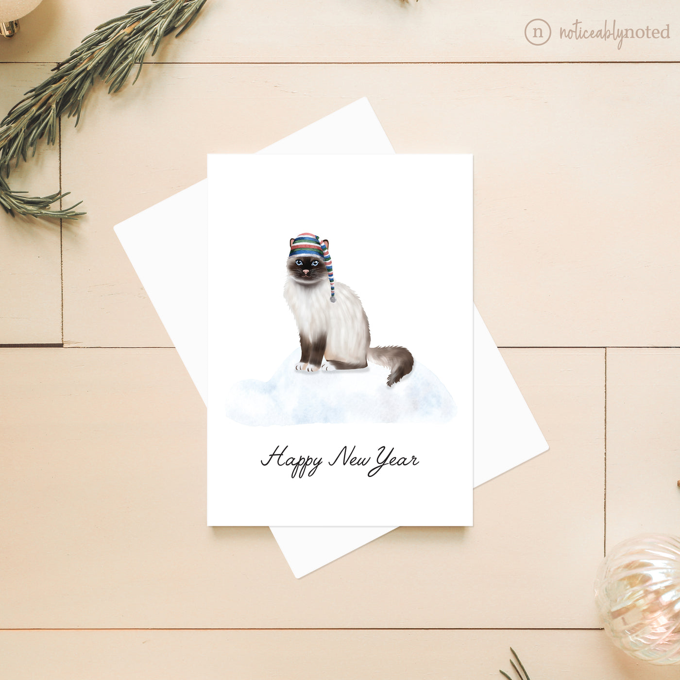 Birman Christmas Card | Noticeably Noted