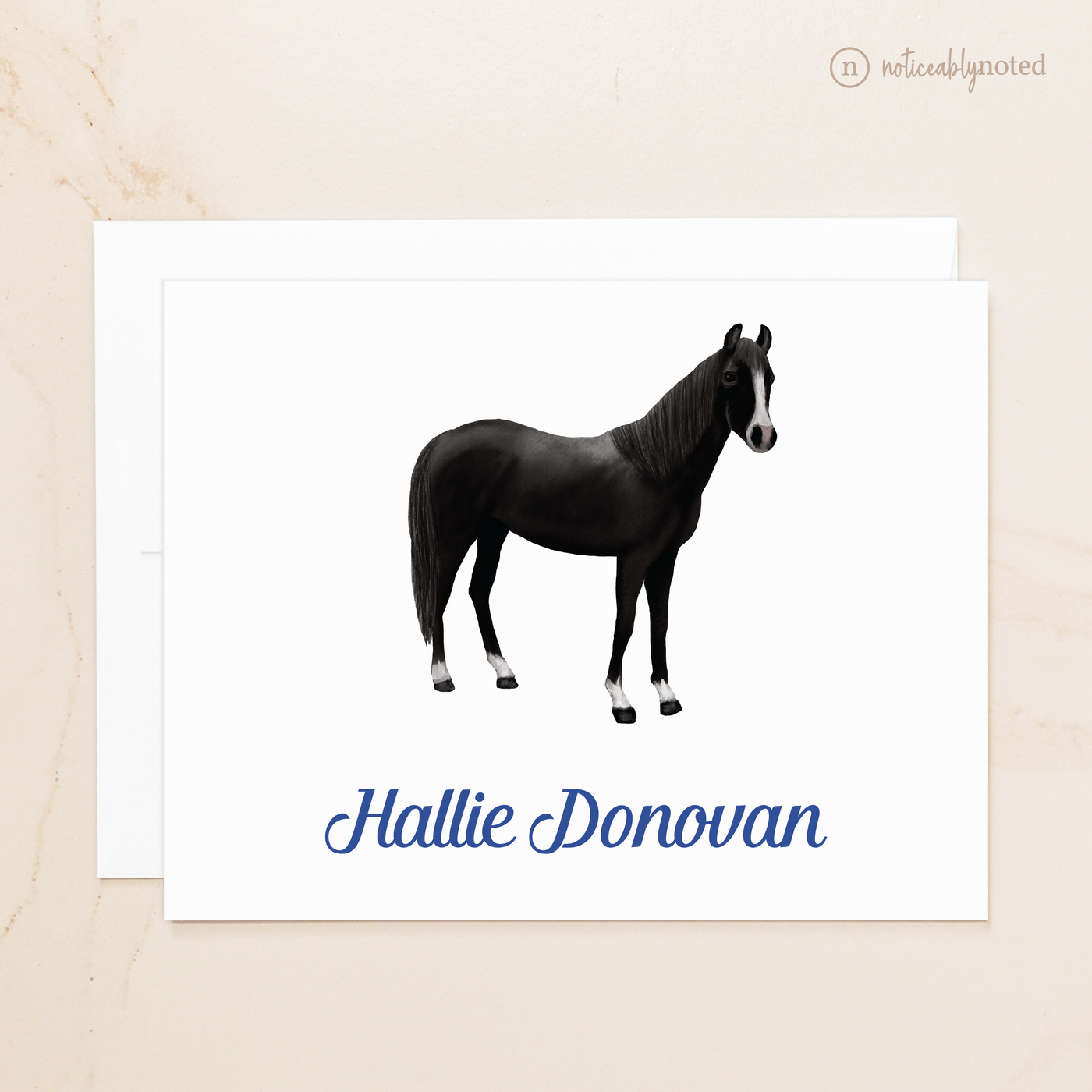 Black Bay Horse Folded Cards (#5)