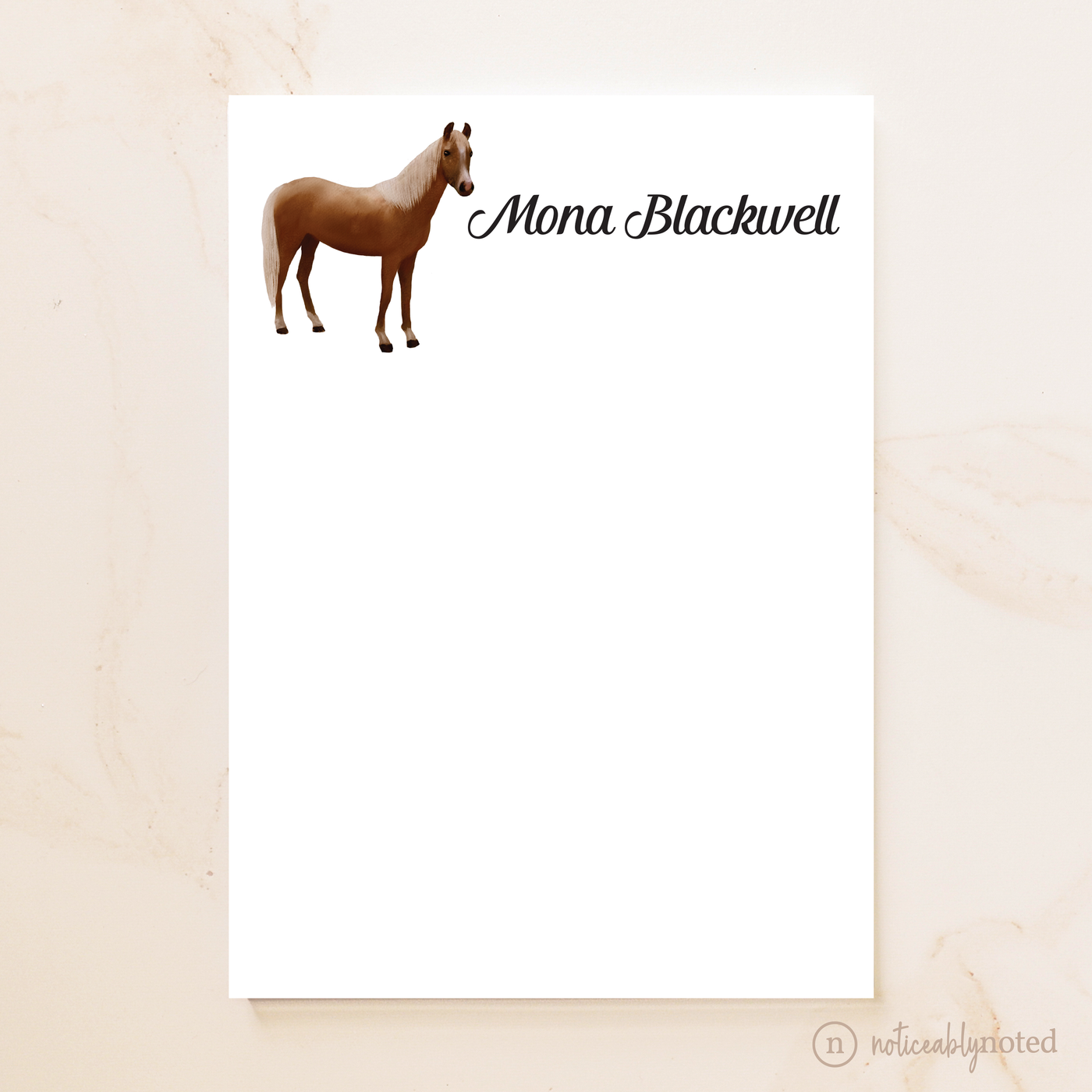 Blood Bay Horse Notepad (#17)