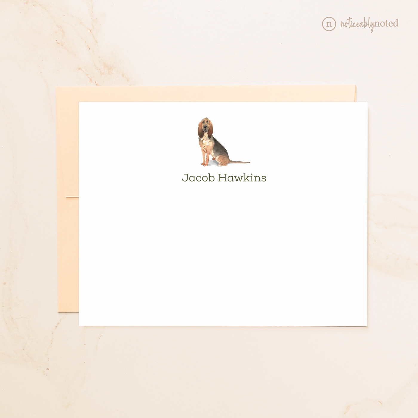 Bloodhound Dog Flat Cards