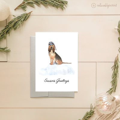 Bloodhound Dog Christmas Cards | Noticeably Noted