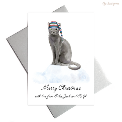 Blue Russian Holiday Card | Noticeably Noted