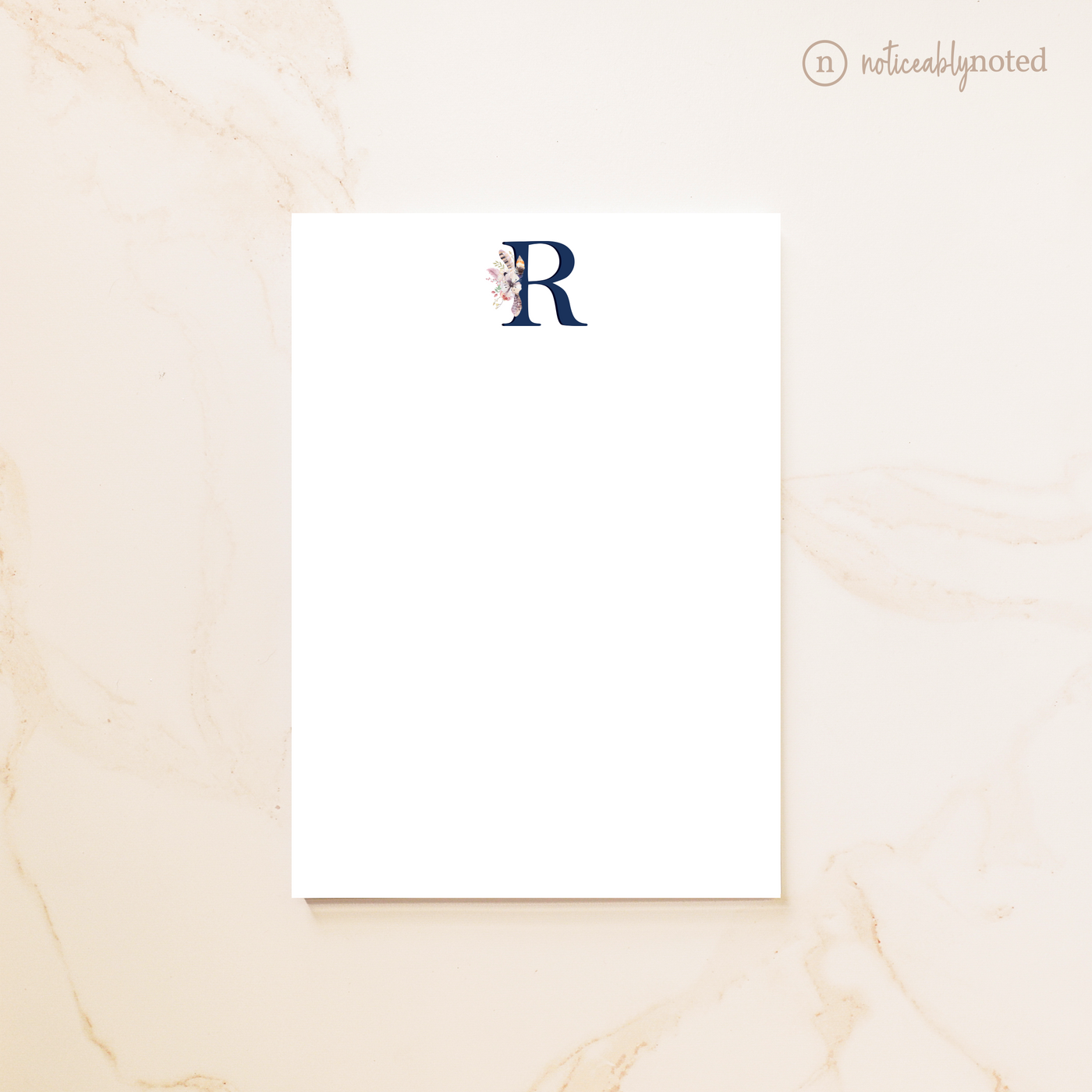 Monogrammed Notepad Gift | Noticeably Noted