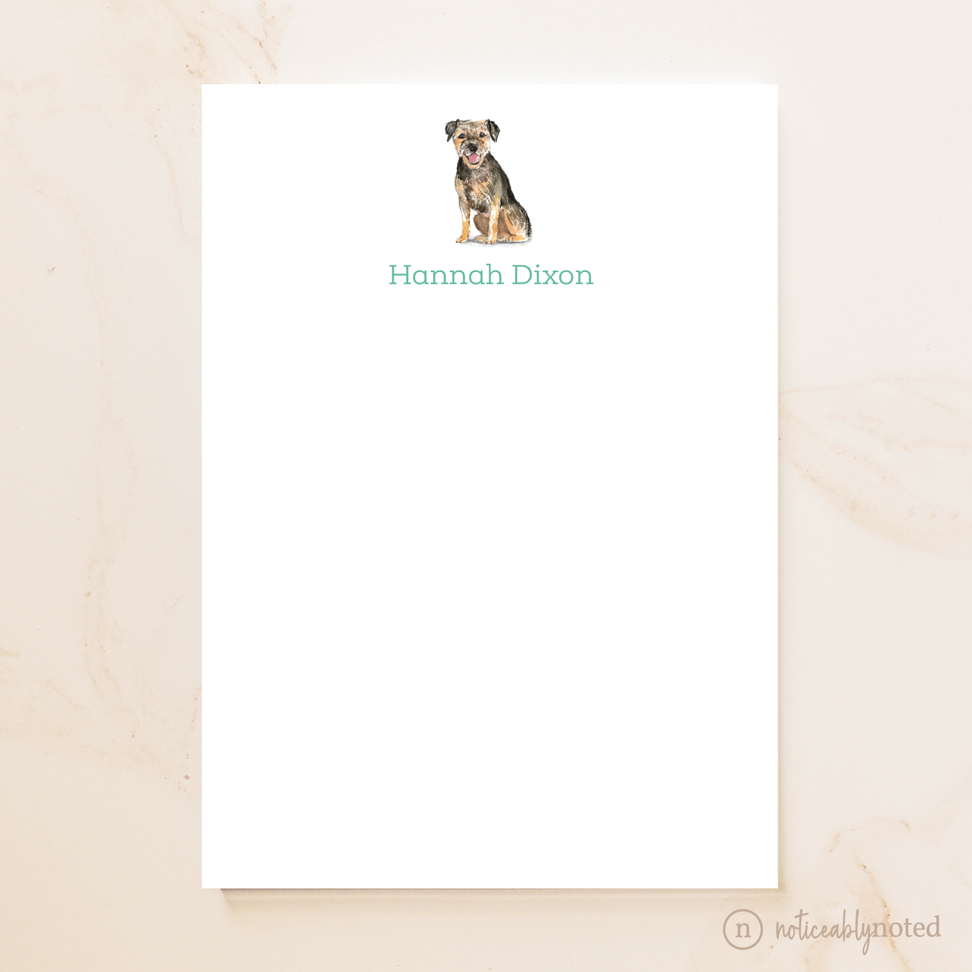 Border Terrier Dog Notepad