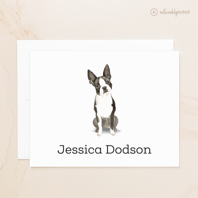 Boston Terrier Dog Folded Cards