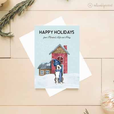 Boston Terrier Christmas Card | Noticeably Noted