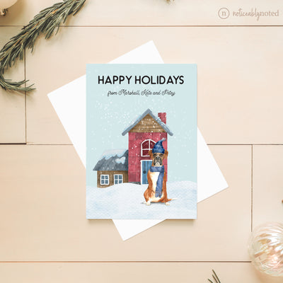 Boxer Christmas Card | Noticeably Noted