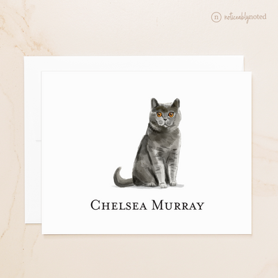 British Shorthair Cat Folded Cards