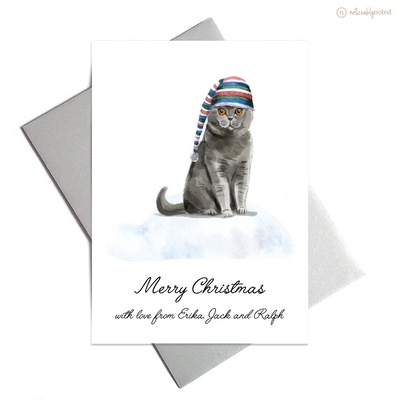 British Shorthair Holiday Card | Noticeably Noted