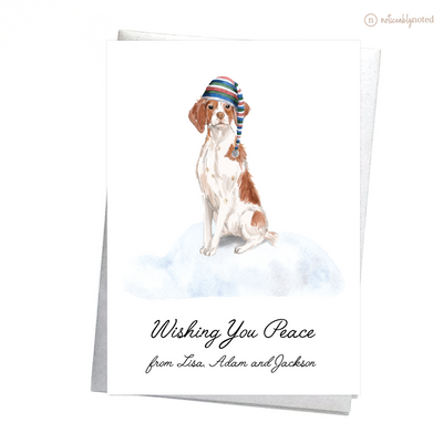 Brittany Dog Christmas Card | Noticeably Noted