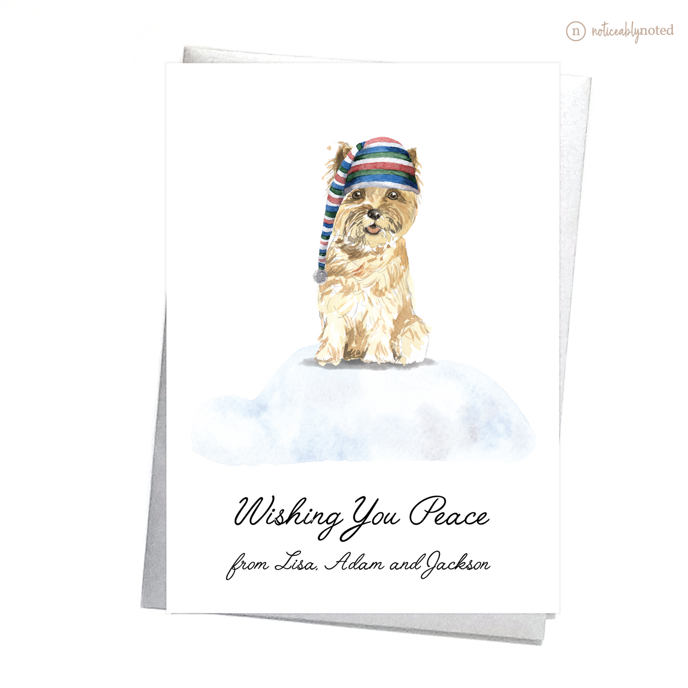 Cairn Terrier Dog Christmas Card | Noticeably Noted