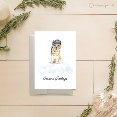 Cairn Terrier Dog Holiday Greeting Cards | Noticeably Noted