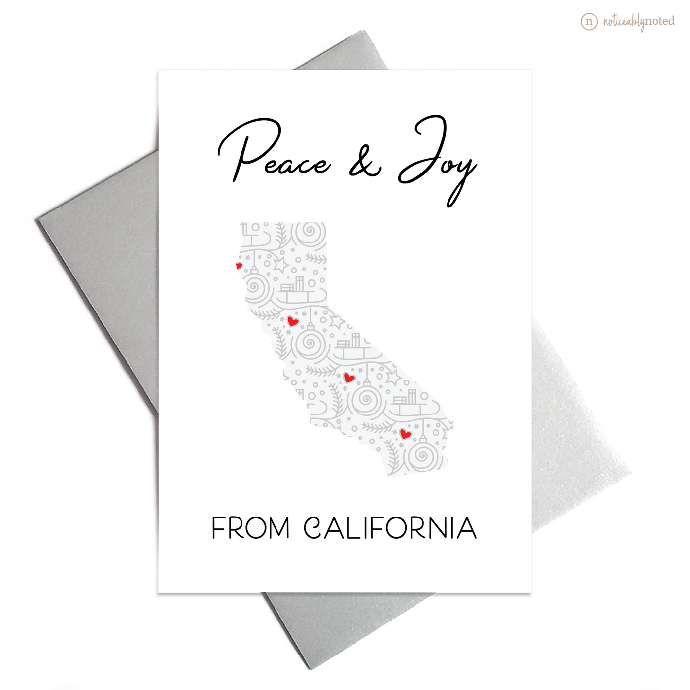 CA Christmas Card | Noticeably Noted