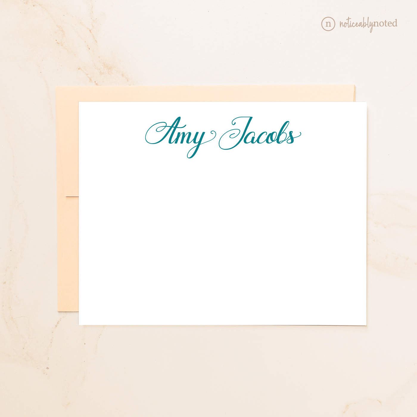 Calligraphy Flat Cards | Noticeably Noted