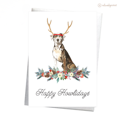 Catahoula Leopard Dog Christmas Card | Noticeably Noted