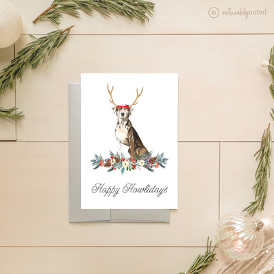 Catahoula Leopard Dog Holiday Card | Noticeably Noted