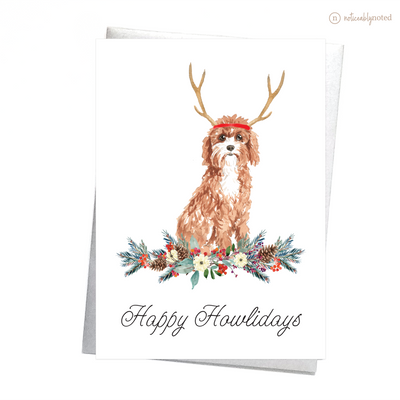 Cavapoo Dog Christmas Card | Noticeably Noted