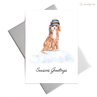 Cavapoo Dog Holiday Card | Noticeably Noted