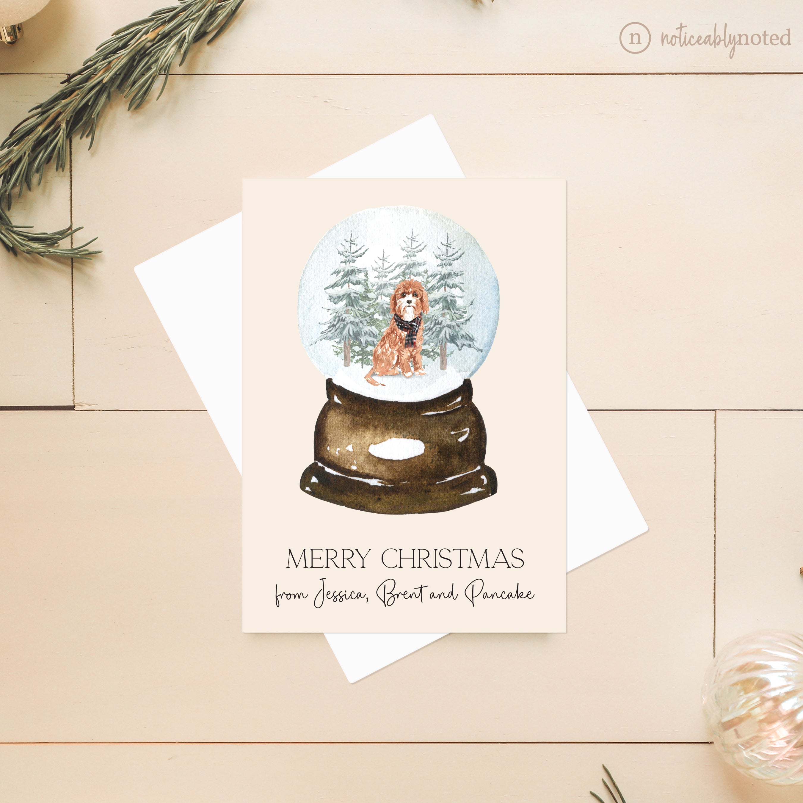 Cavapoo Dog Holiday Cards – Noticeably Noted