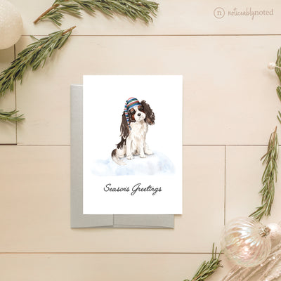 Cavalier King Charles Spaniel Dog Holiday Greeting Cards | Noticeably Noted