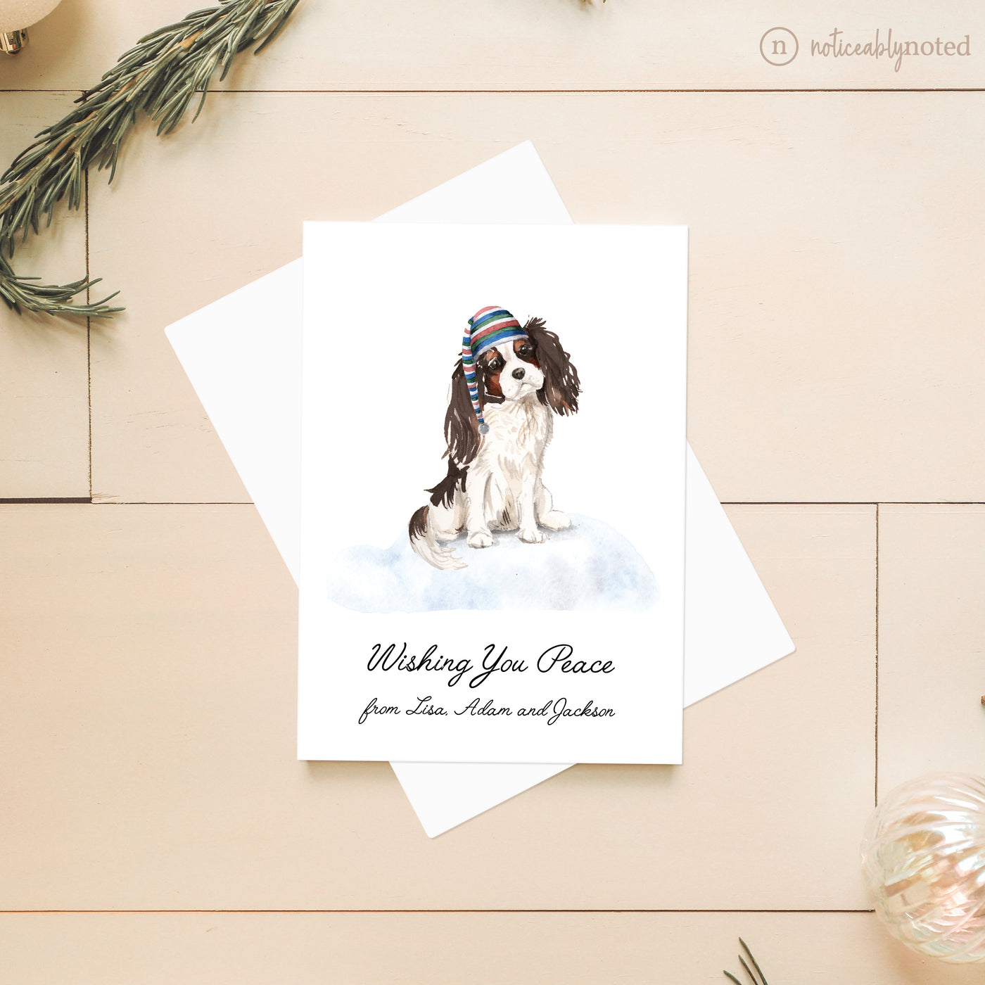 Cavalier King Charles Spaniel Dog Christmas Cards | Noticeably Noted
