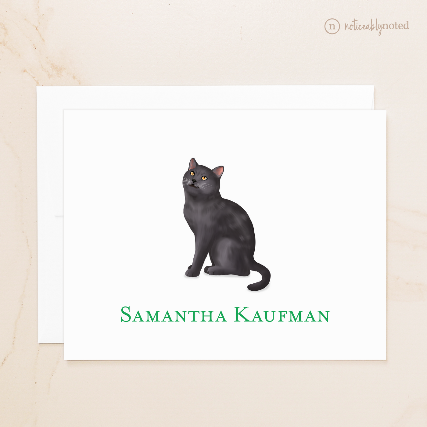 Chartreux Cat Folded Cards