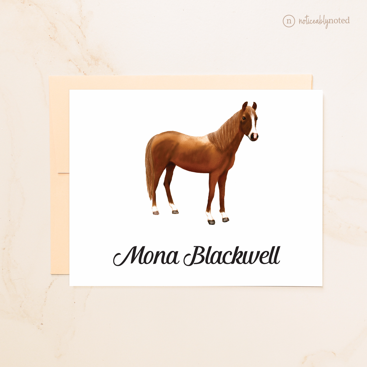 Chestnut Horse Folded Cards (#11)