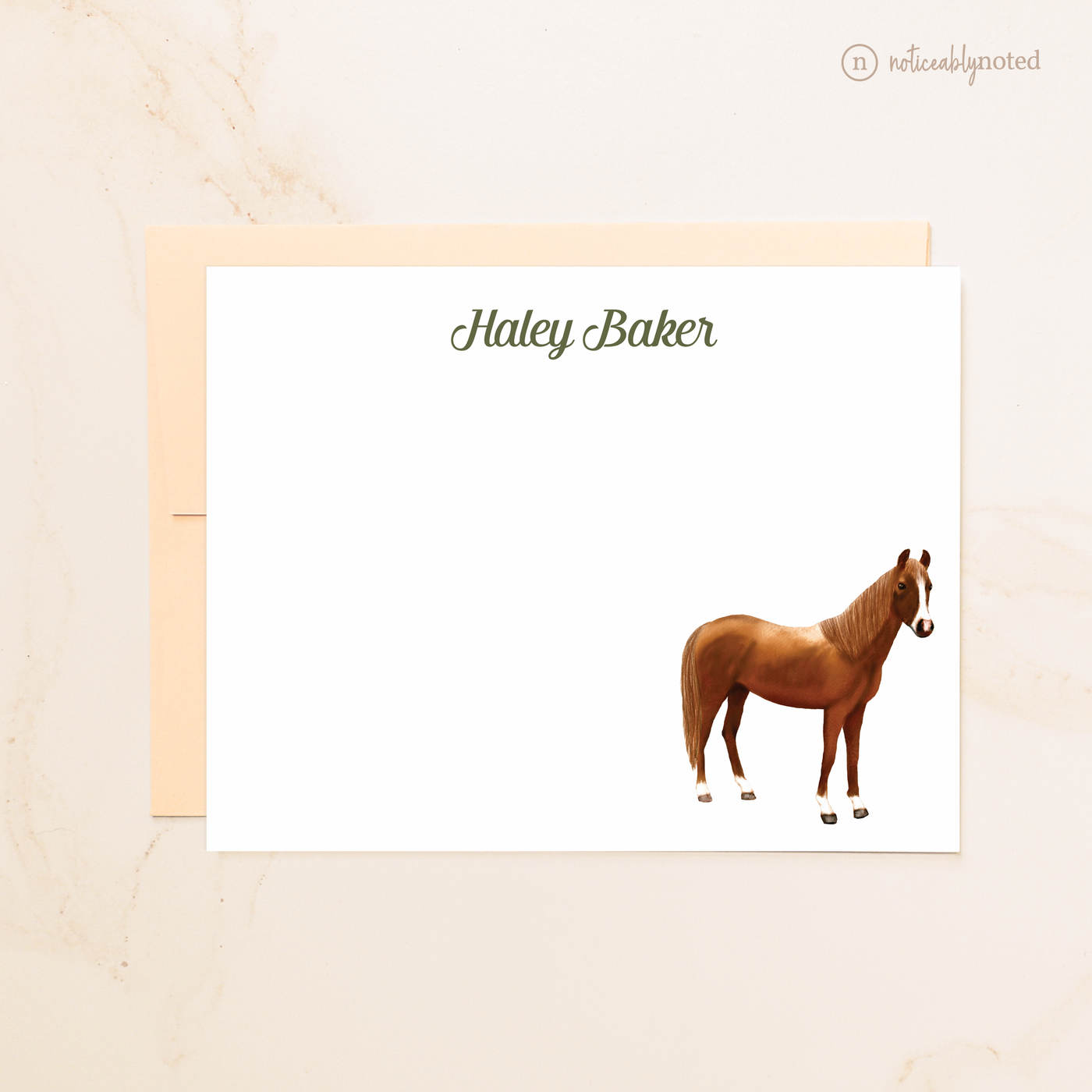 Chestnut Horse Flat Cards (#11)