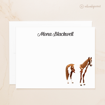 Chestnut Overo Horse Flat Cards (#12)